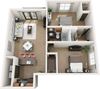 The Gardens at Anthony House_ Cypress floor plan